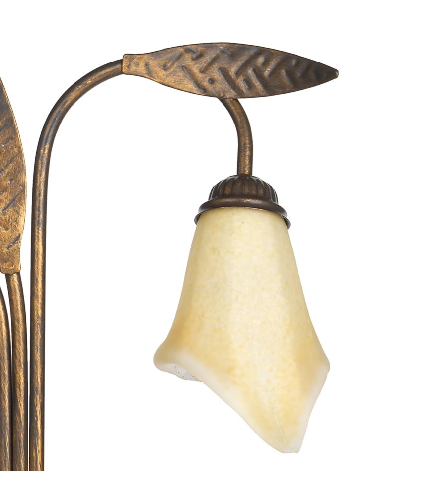 APPLIQUE 3 LUCE ONLI "ALGA" BRONZO E14